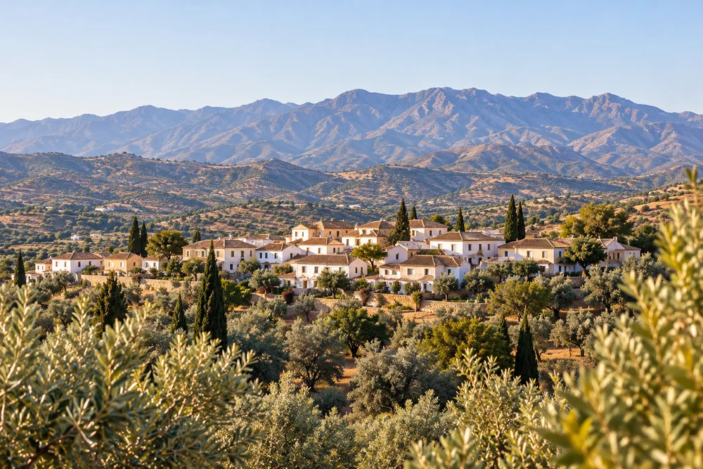 Illustrative Mediterranean landscape
